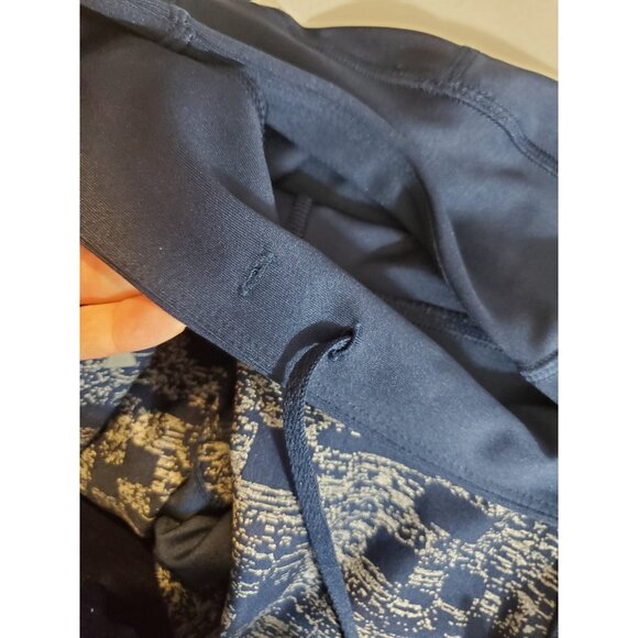 Women's Under Armour Blue & Pink Compression Heatgear Leggings Size M Ankle Zip - Picture 10 of 13